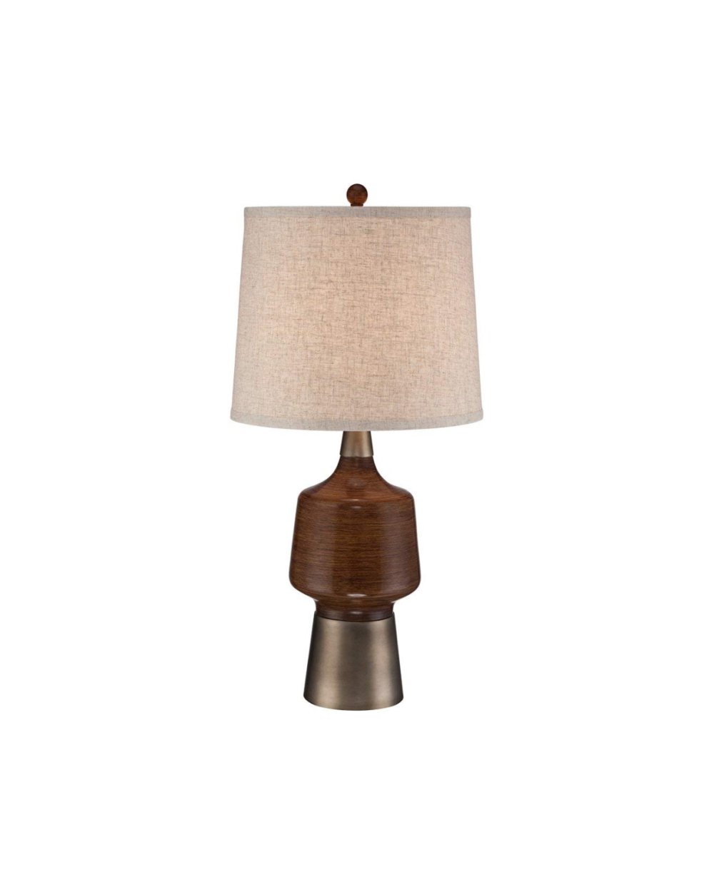 Solid Wood End Table with Metal Legs - Image 3